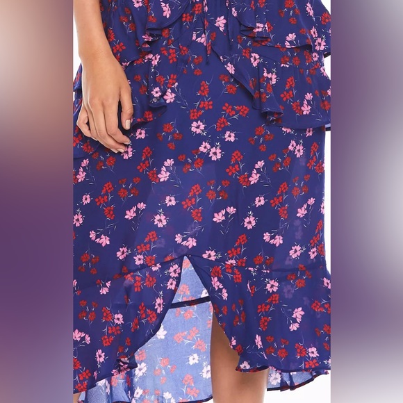 La Maison Talulah The Yearning Floral-Print Ruffle Midi Dress Size Small - Picture 6 of 15